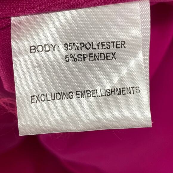 Hello Molly Backstage Passes One Shoulder Ruffled Mini Dress Magenta Womens 2 - Picture 8 of 10